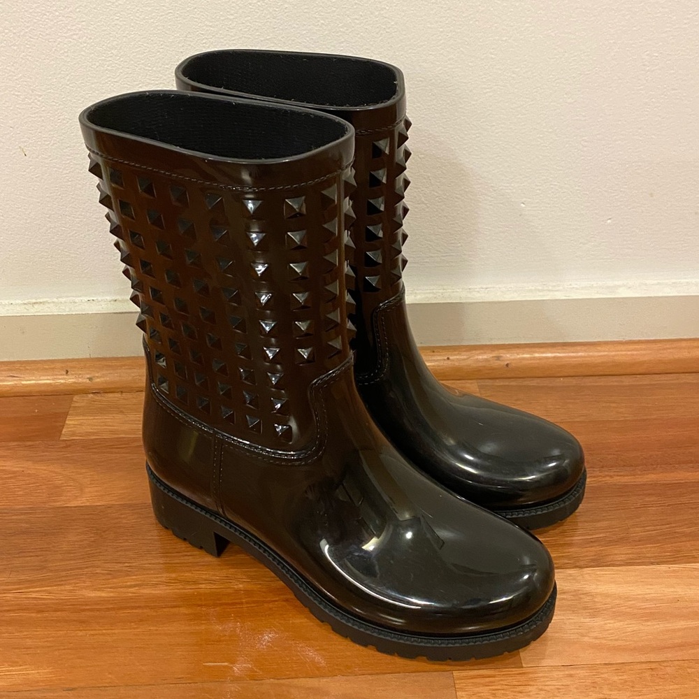 Valentino studded rain boots